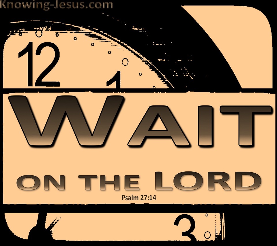 Psalm 27:14 Wait On The Lord (orange)